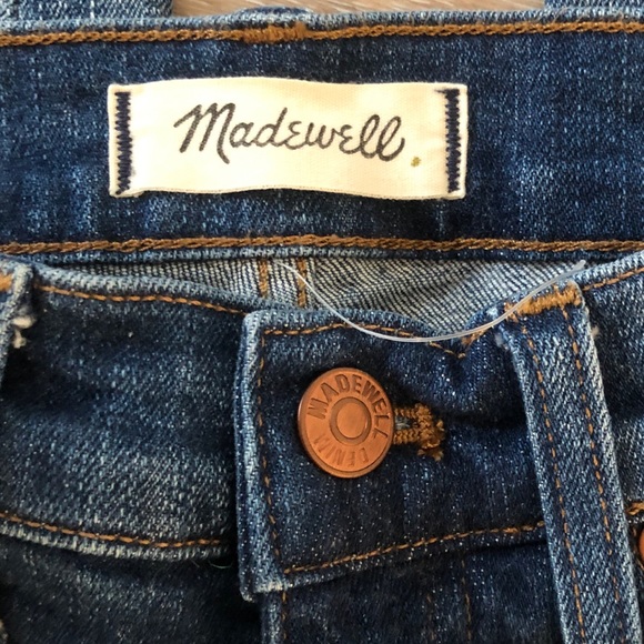 Madewell 9” high rise distressed skinny jeans 24 - Picture 6 of 6